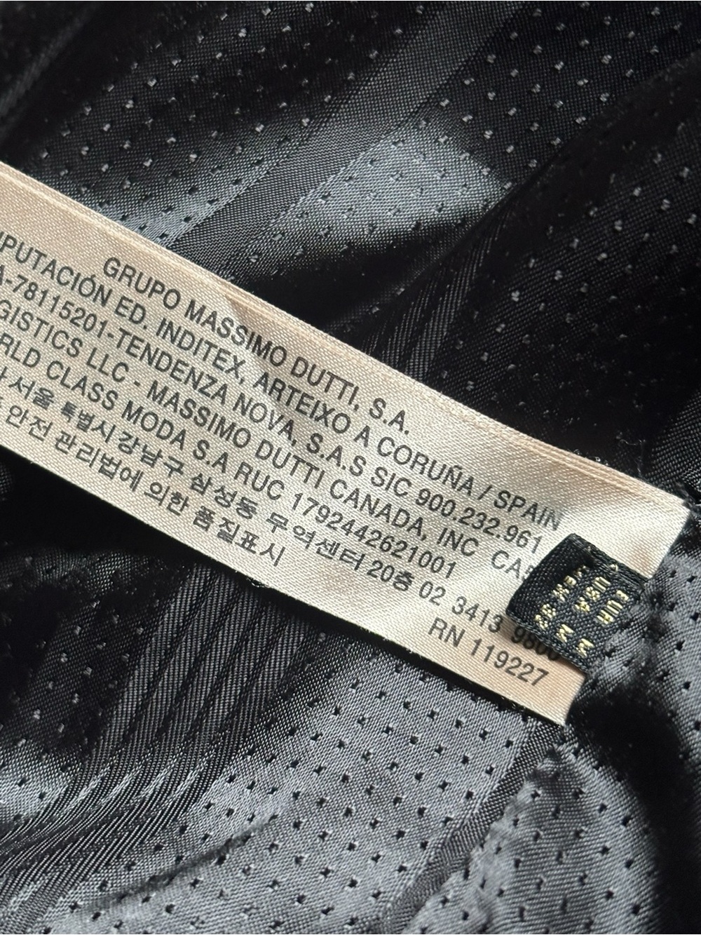 Massimo Dutti Black Leather Moto Biker Jacket - Picture 11 of 12